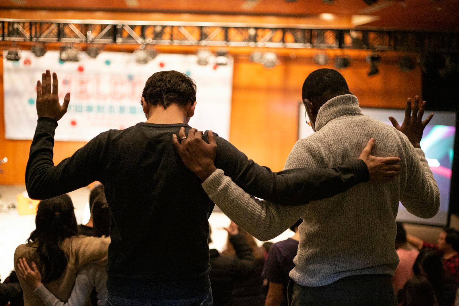 These Two Guys Praying Together Was A Touching Mom jigsaw puzzle preview