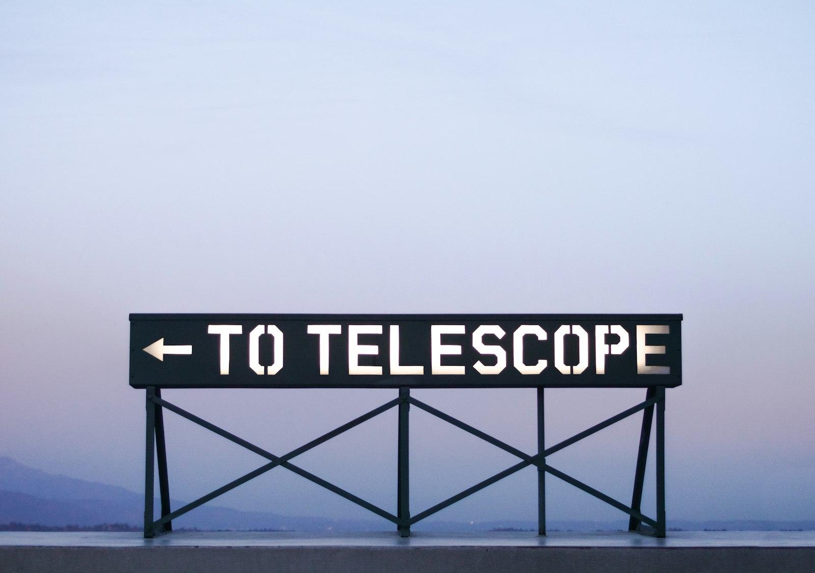 To Telescope Sign jigsaw puzzle preview