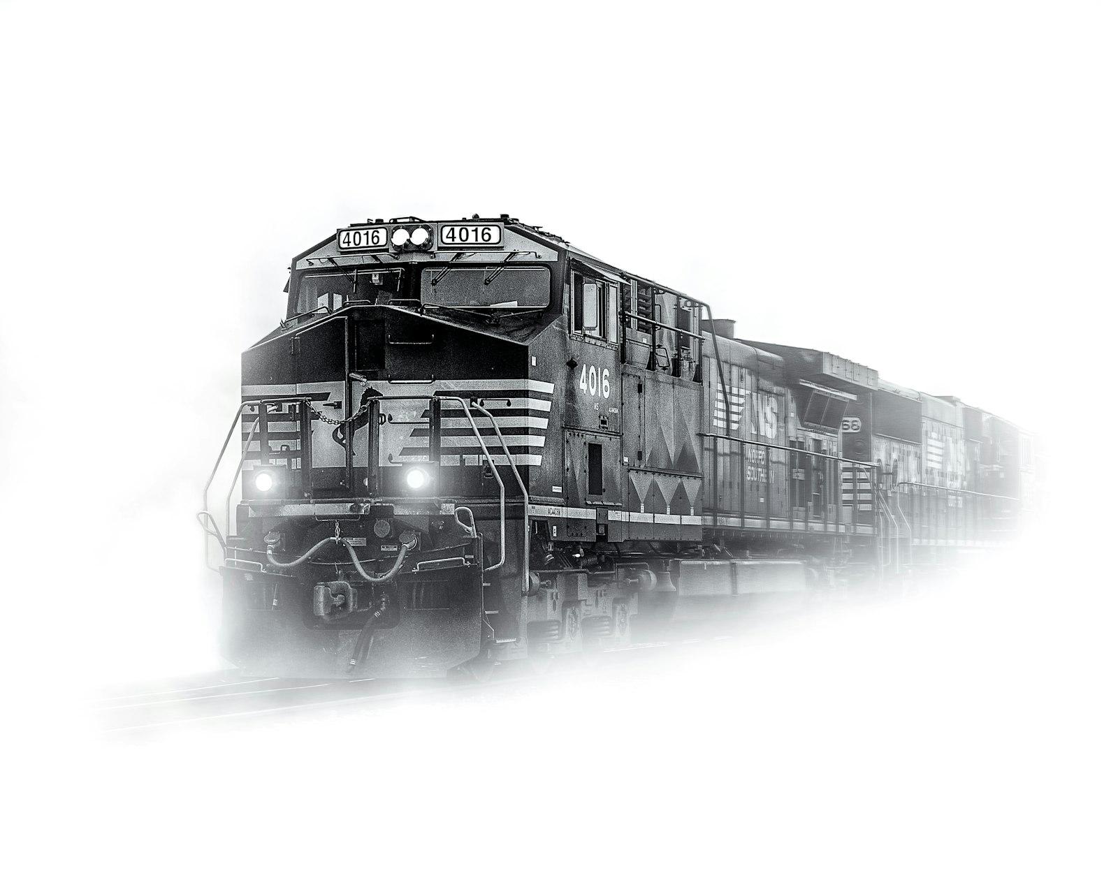 Train On Snowfield jigsaw puzzle preview