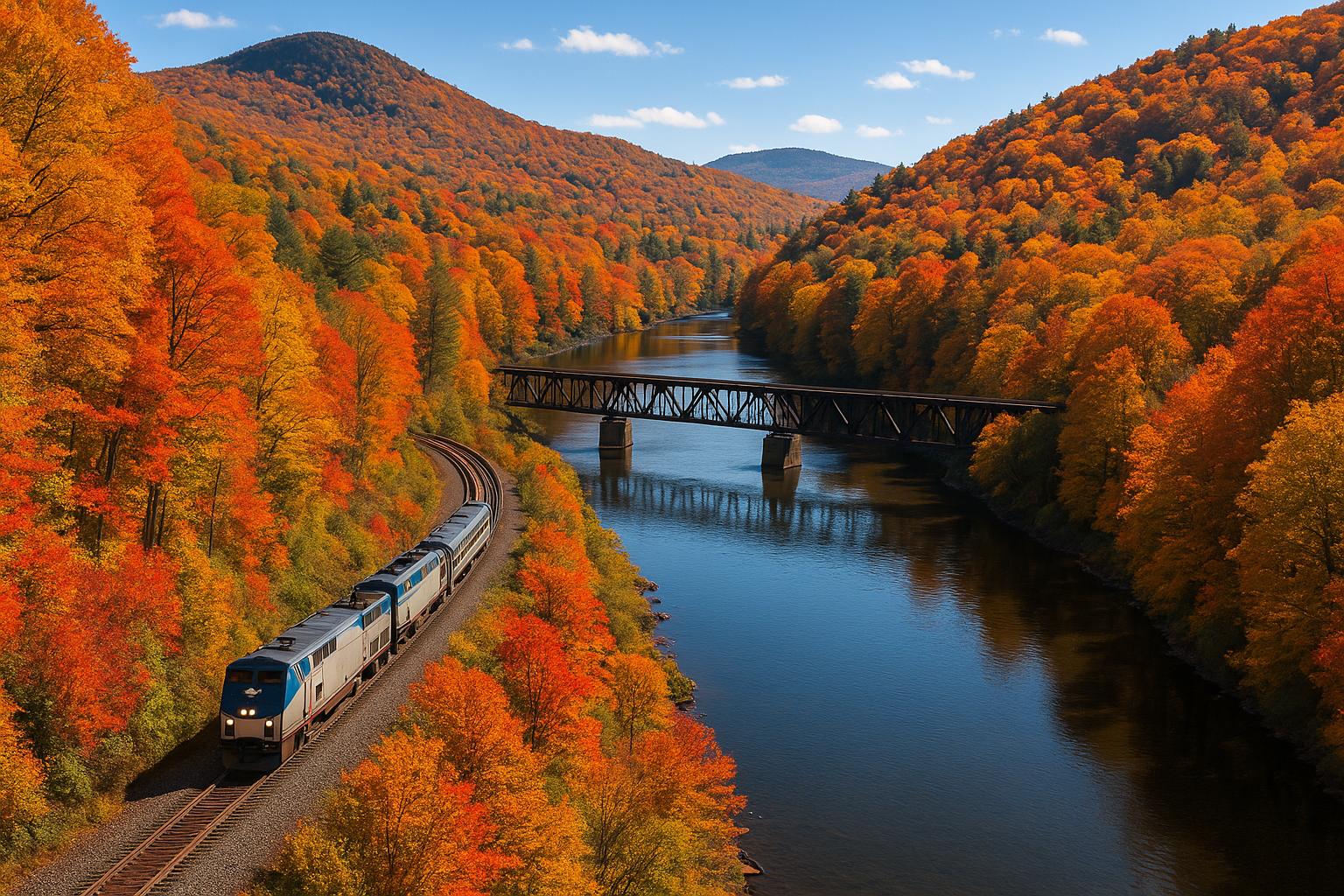 Autumn Valley Express jigsaw puzzle preview