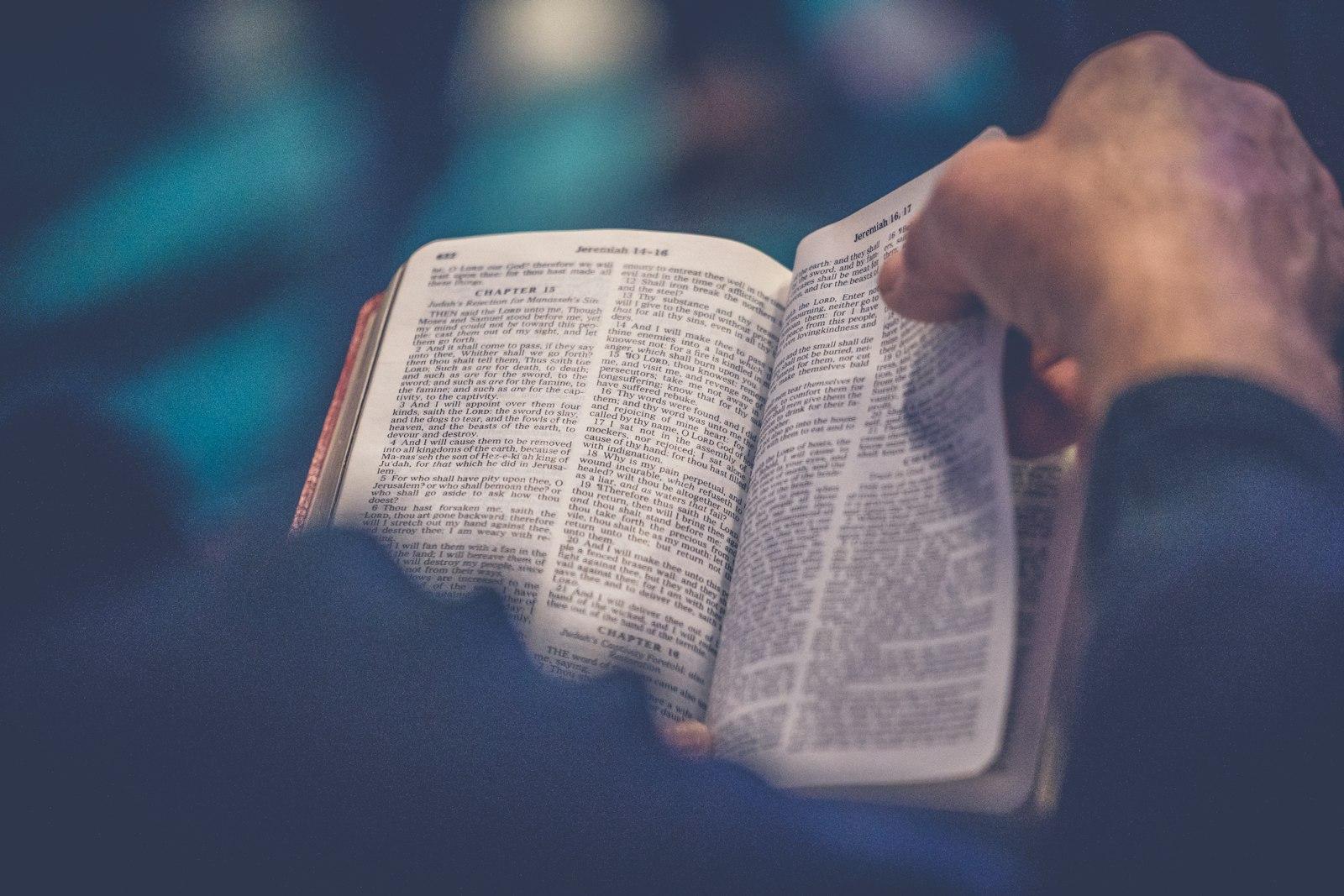 Turning The Page Of A Bible jigsaw puzzle preview