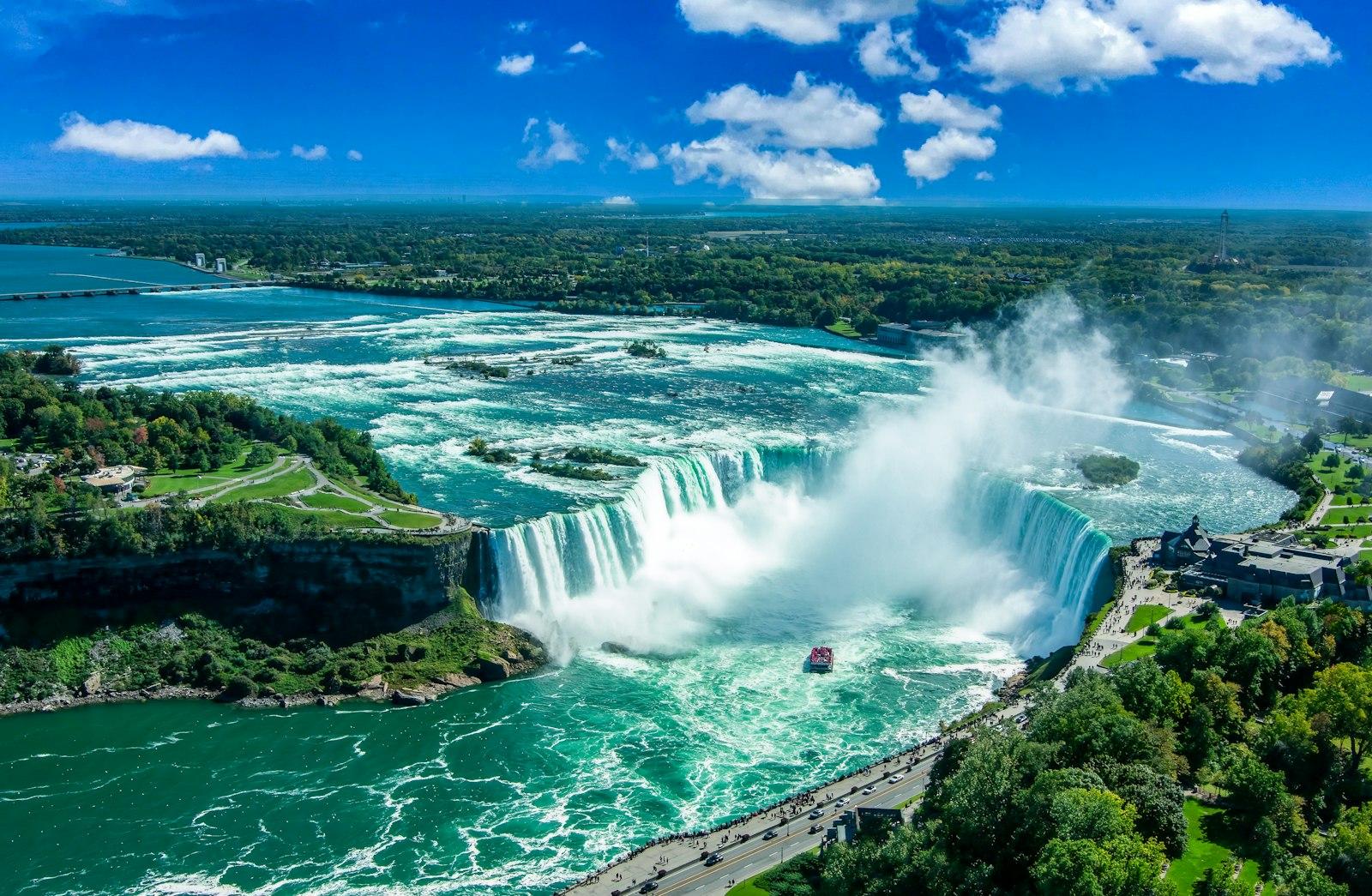 View Of Canadian Falls Niagara Falls From Skylon T jigsaw puzzle preview