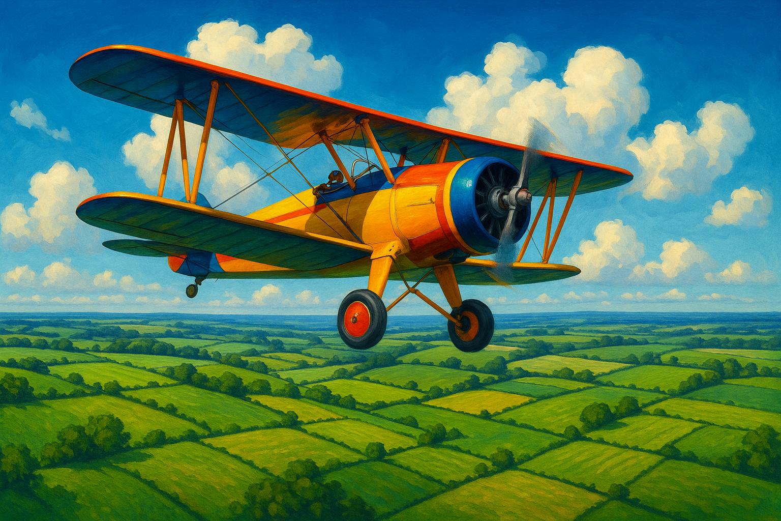 Vintage Biplane jigsaw puzzle preview
