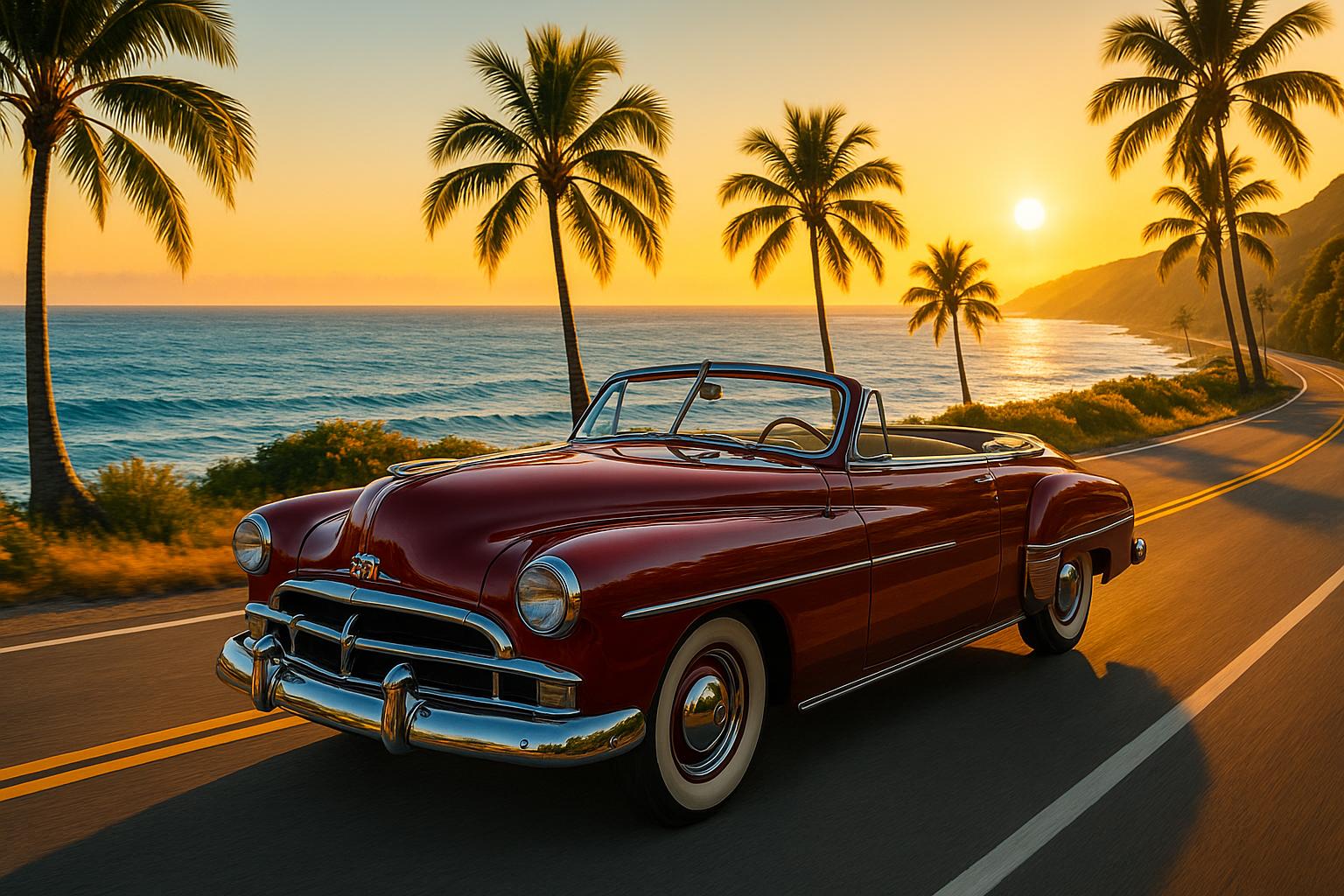 Coastal Convertible jigsaw puzzle preview