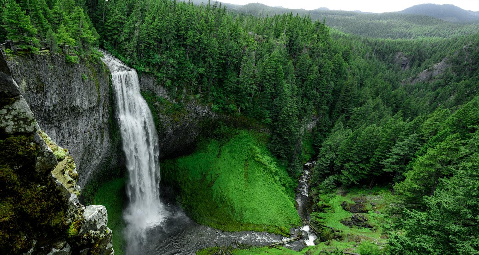 Waterfall In A Ravine jigsaw puzzle preview