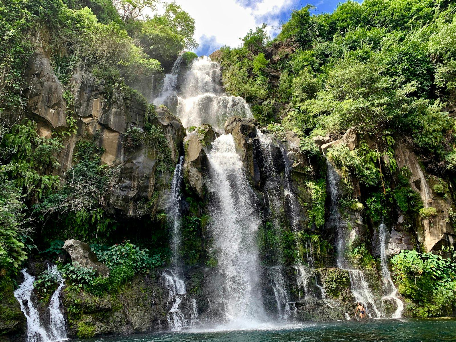 Waterfalls In The Middle Of The Forest During Dayt jigsaw puzzle preview