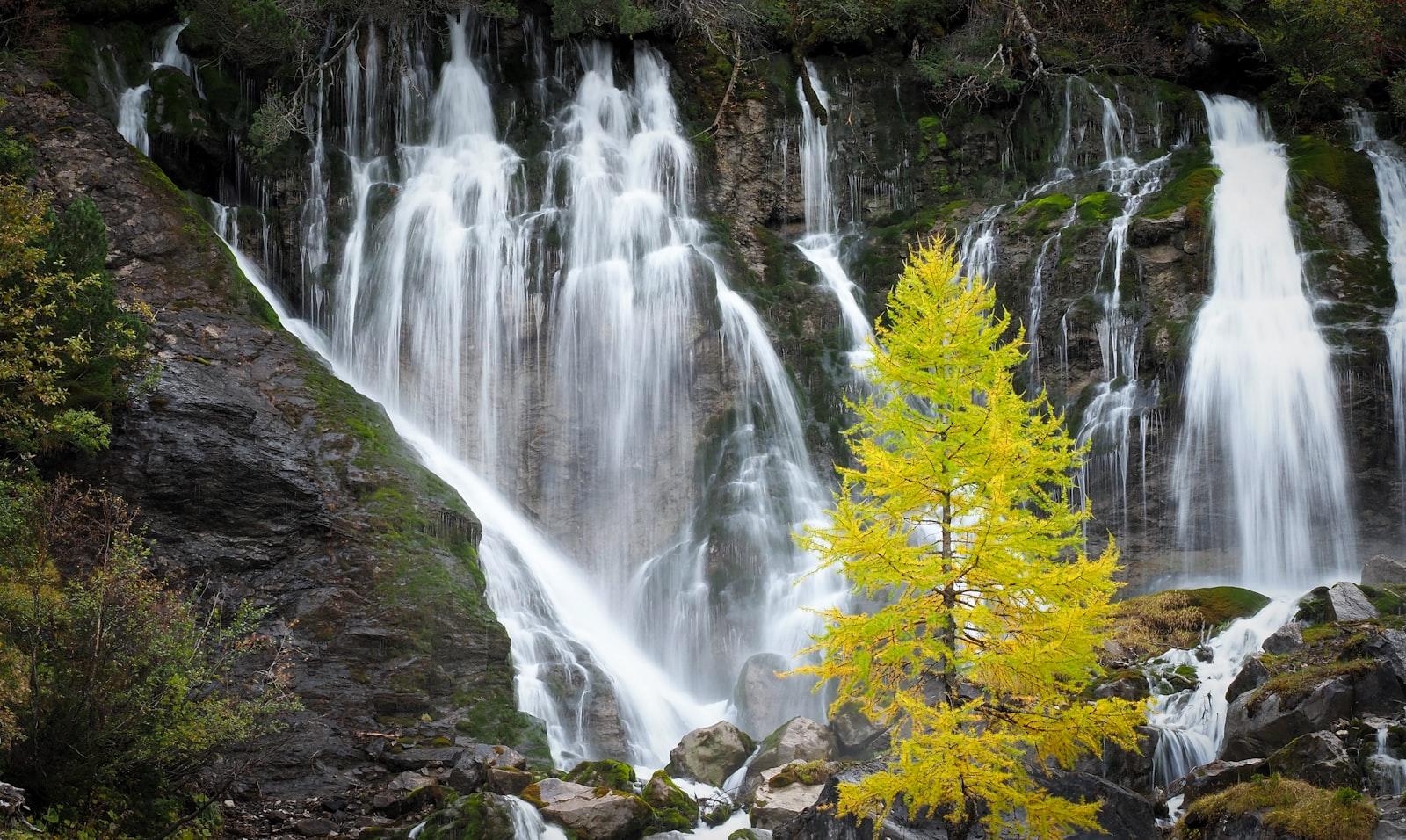 Waterfalls In The Middle Of The Forest jigsaw puzzle preview