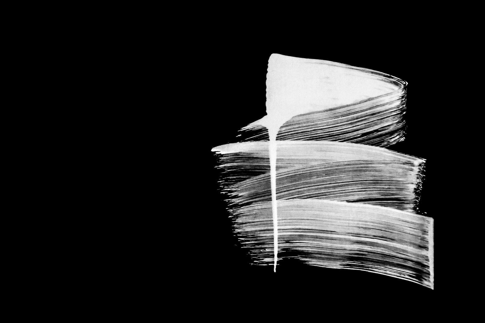 White And Black Abstract Painting jigsaw puzzle preview