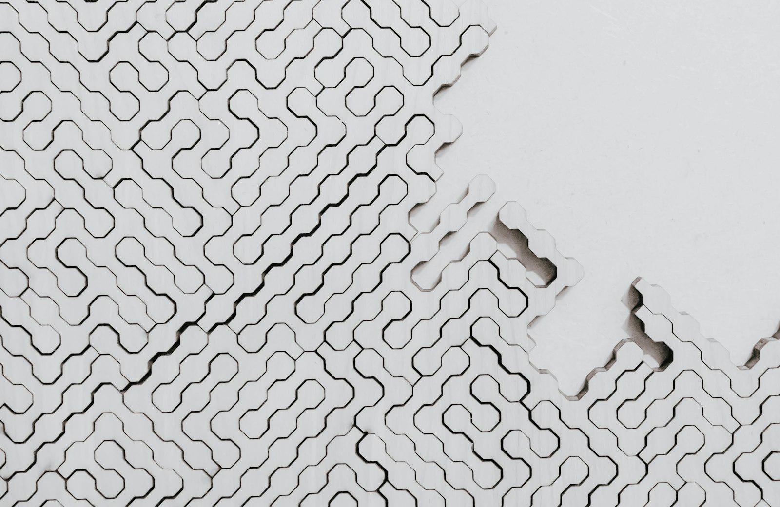 White And Black Polka Dot Textile jigsaw puzzle preview