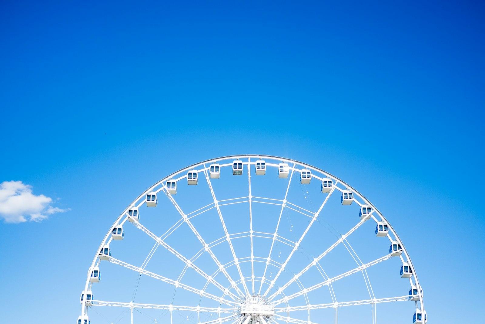White Ferris Wheel jigsaw puzzle preview