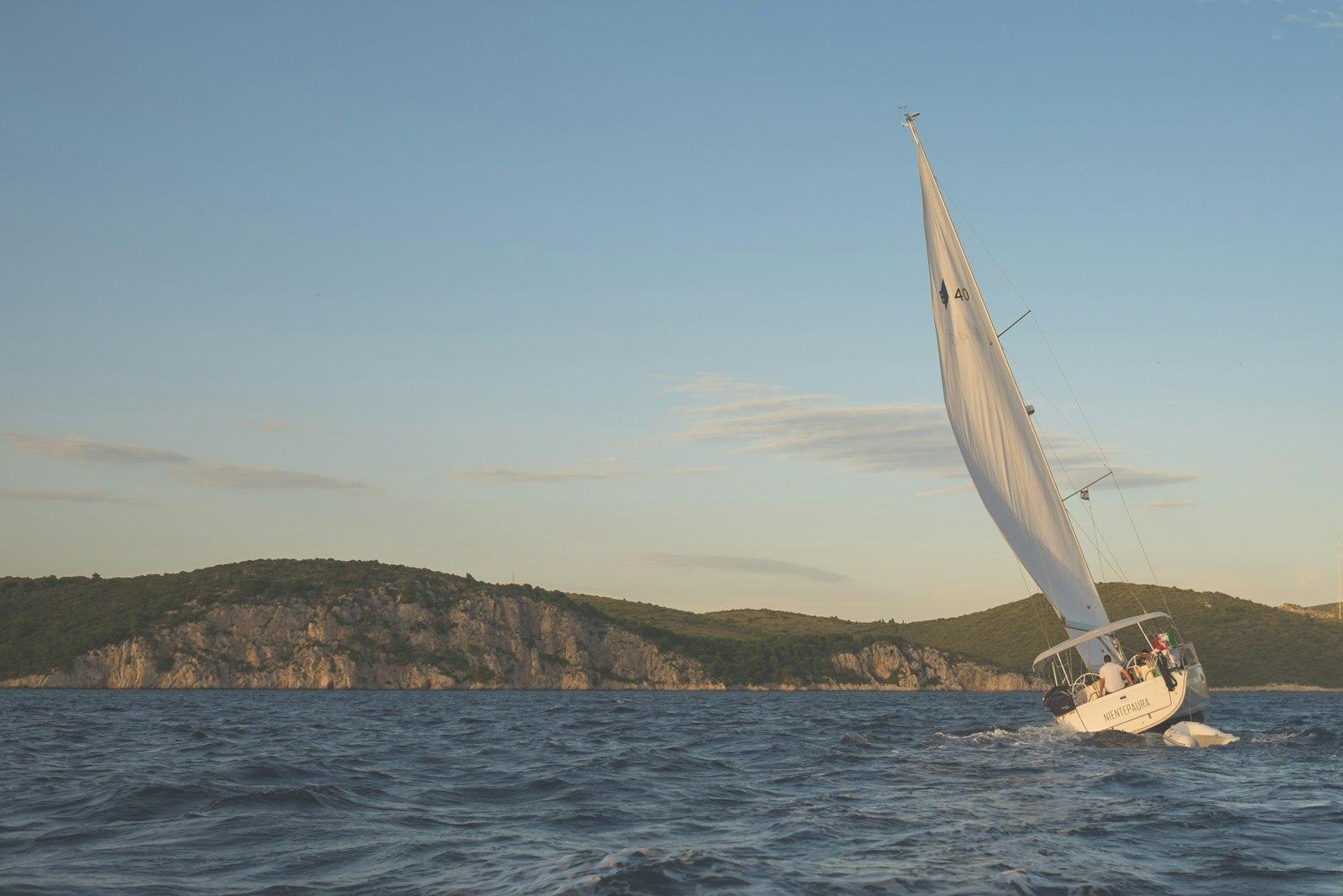 White Sailing Boat On Body Of Water jigsaw puzzle preview
