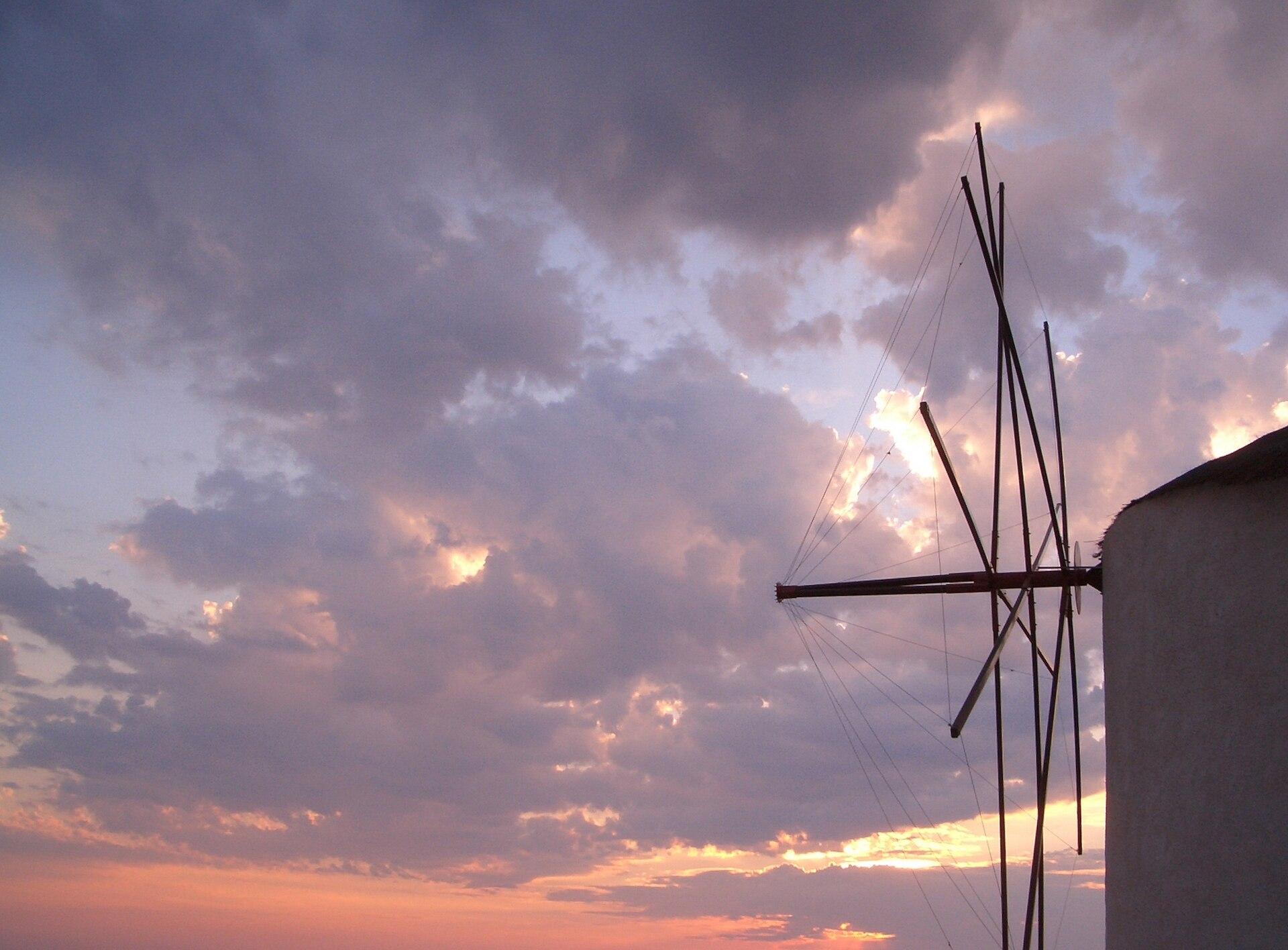Windmill at Sunset jigsaw puzzle preview