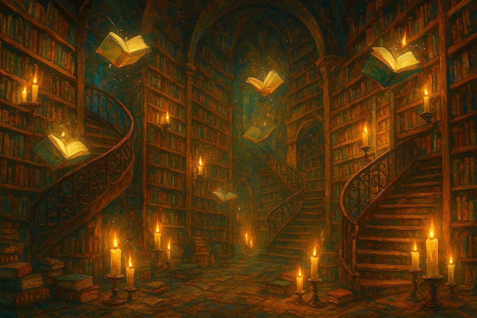 The Wizard's Library jigsaw puzzle preview