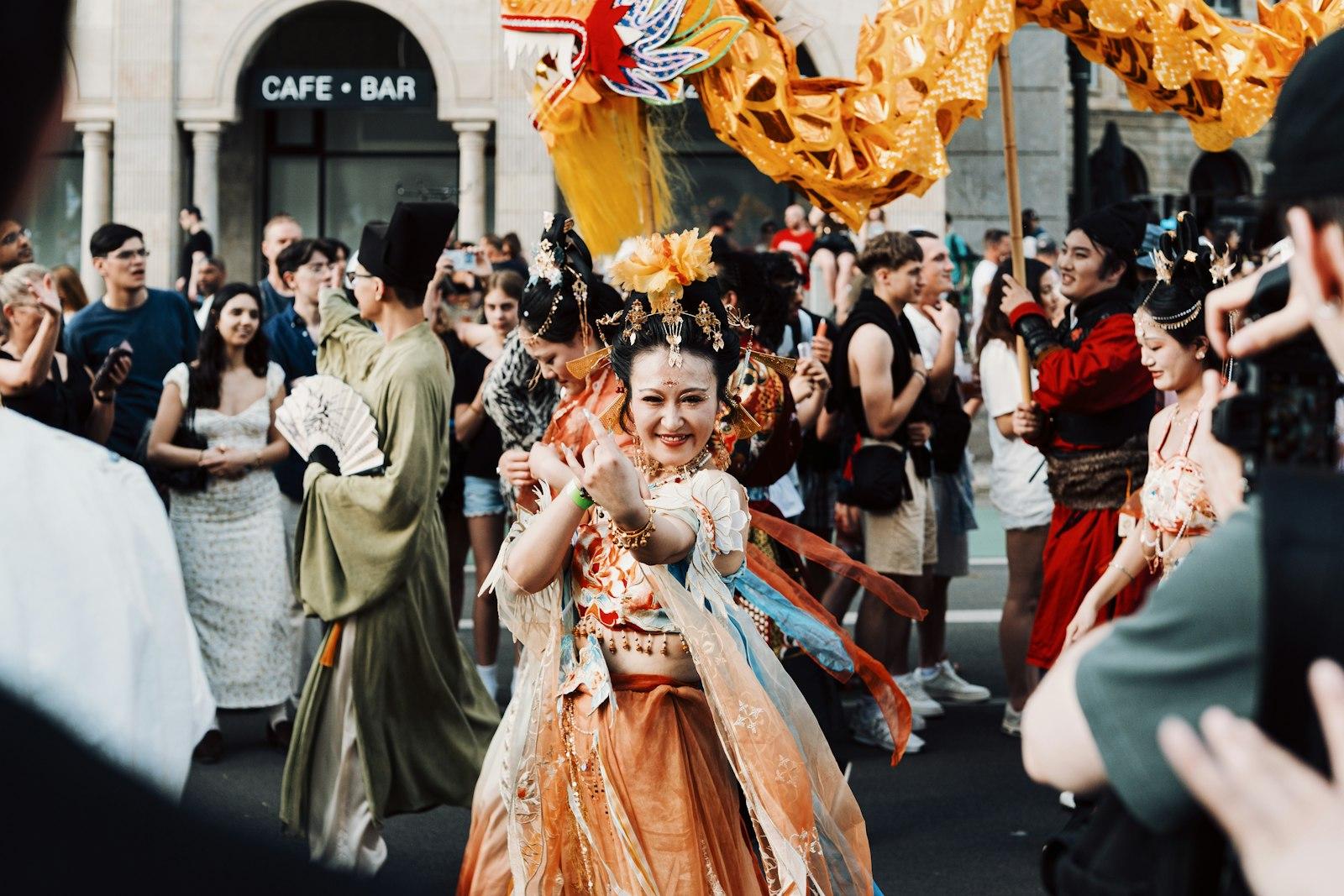 Woman In Traditional Costume Dances At A Vibrant S jigsaw puzzle preview