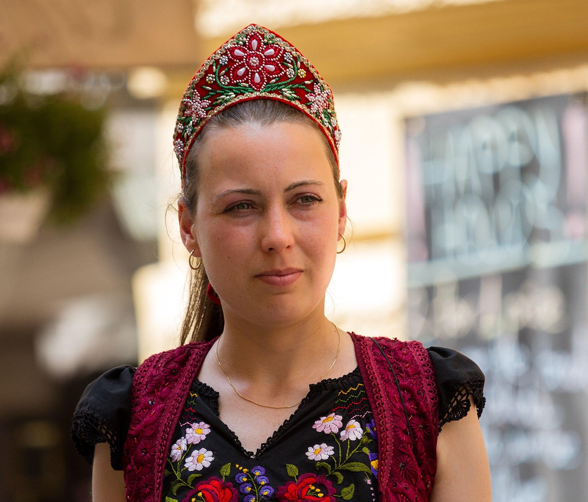 Woman in Traditional Dress jigsaw puzzle preview