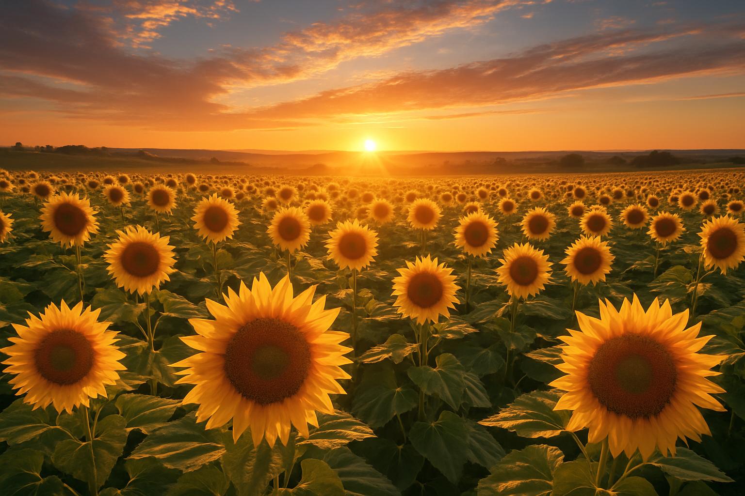 Radiant Sunrise Over Fields — daily jigsaw puzzle for Thursday, July 16, 2026