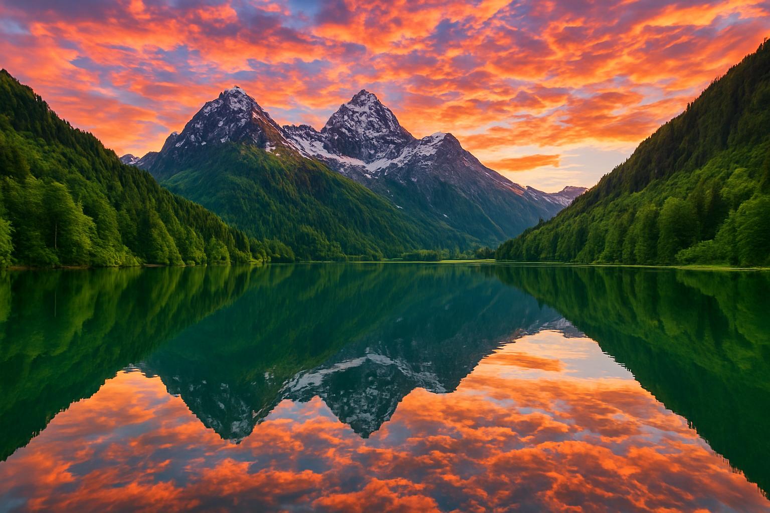 Serene Mountain Reflection — daily jigsaw puzzle for Thursday, July 2, 2026