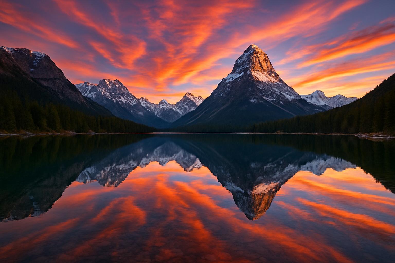 Serene Mountain Lake — daily jigsaw puzzle for Saturday, July 4, 2026