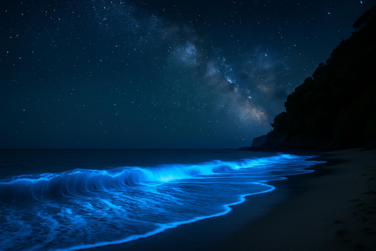Starlit Ocean Waves — daily jigsaw puzzle for Sunday, July 12, 2026